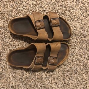 Size 37 Brown Leather Birkenstocks